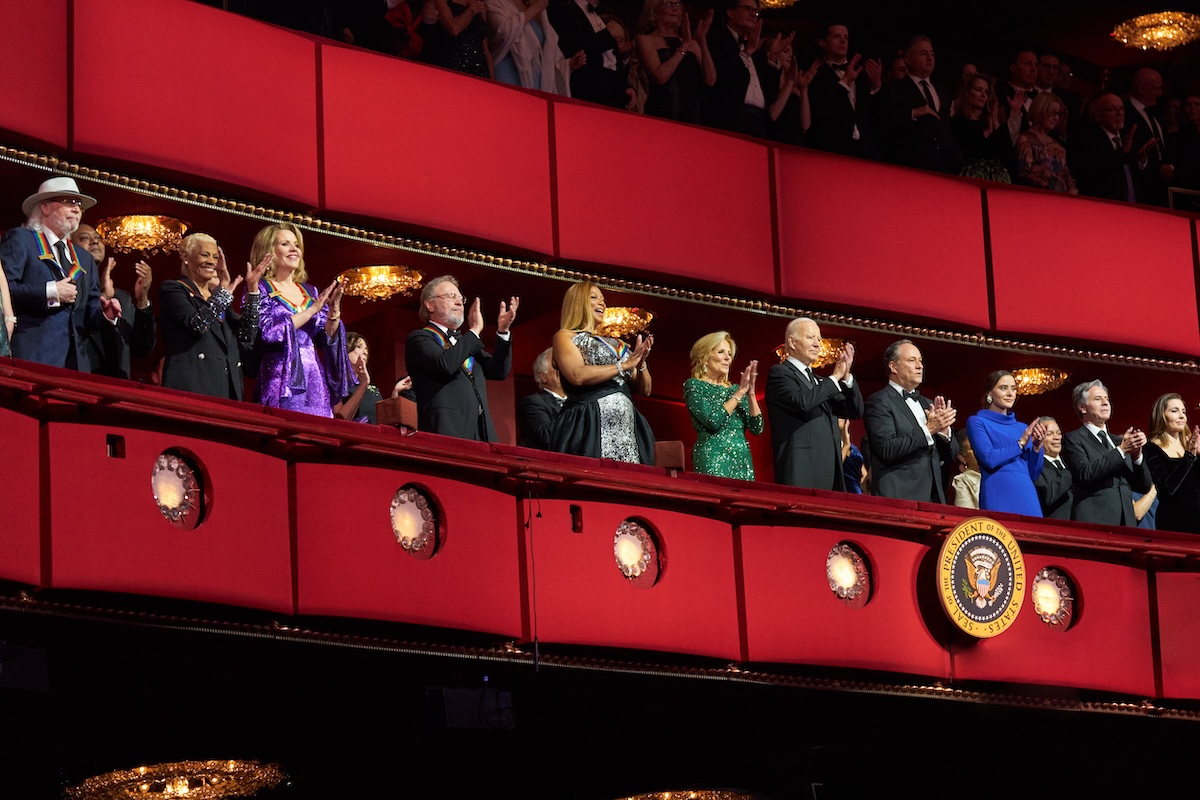 The 46th Kennedy Center Honorees, President and First Lady, Second Gentleman, Naomi Biden, Secretary of State Antony Blinken, and wife Evan Ryan (© Scott Suchman)