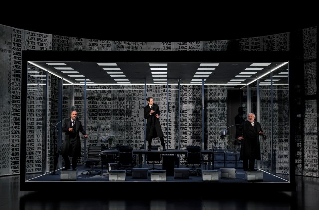 <i>The Lehman Trilogy</i> 2022 Cast L to R Howard W. Overshown, Adam Godley, Simon Russell Beale (© Craig Schwartz)