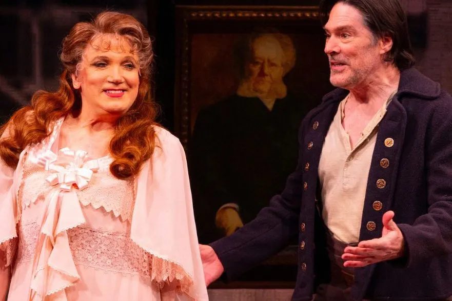 Charles Busch and Thomas Gibson in Ibsen's Ghost (© T. Charles Erickson)