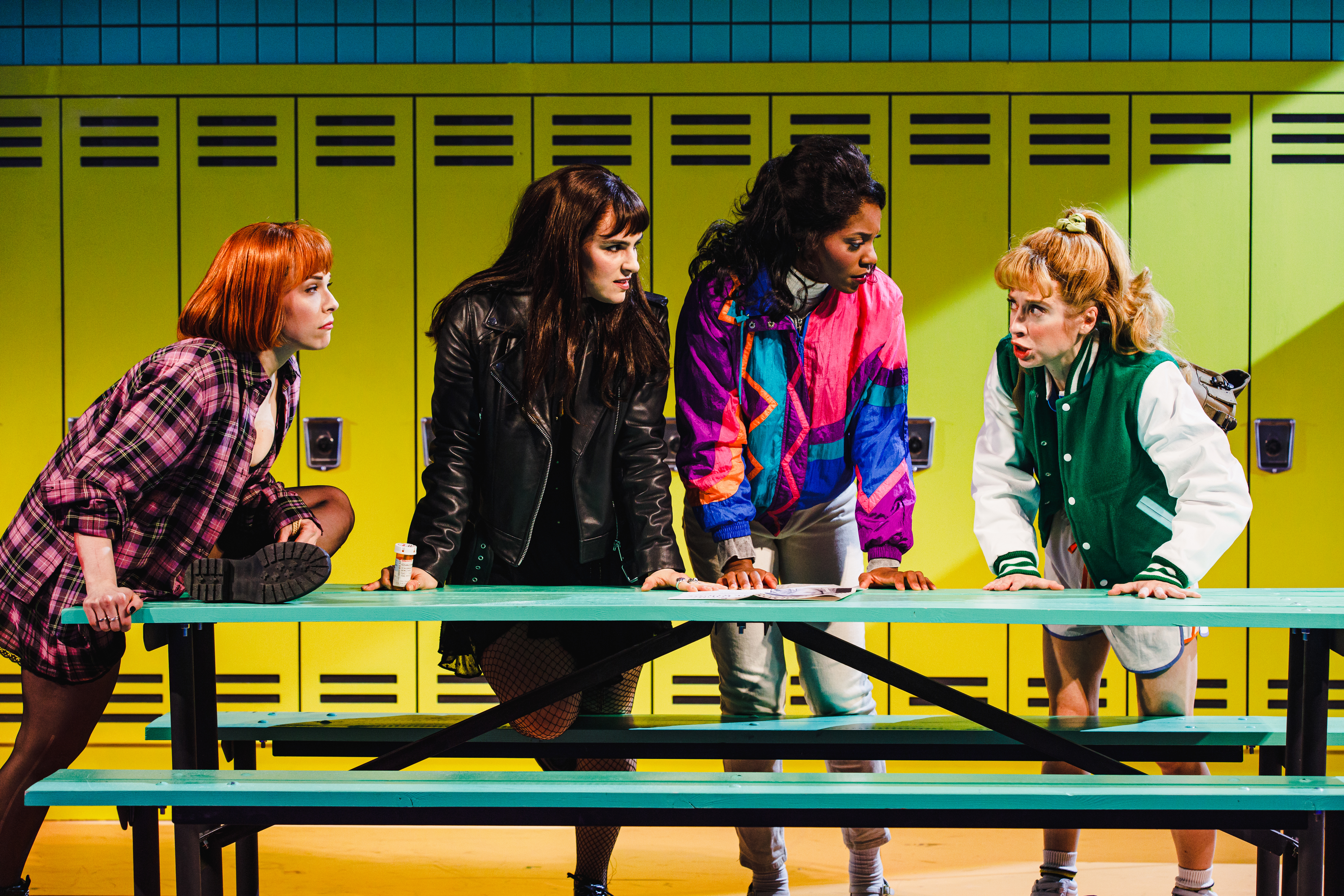 77 Lauren Marcus, Molly Hager, Latoya Edwards, and Alyse Alan Louis in WHITE GIRL IN DANGER. Photo by Marc J. Franklin 2023