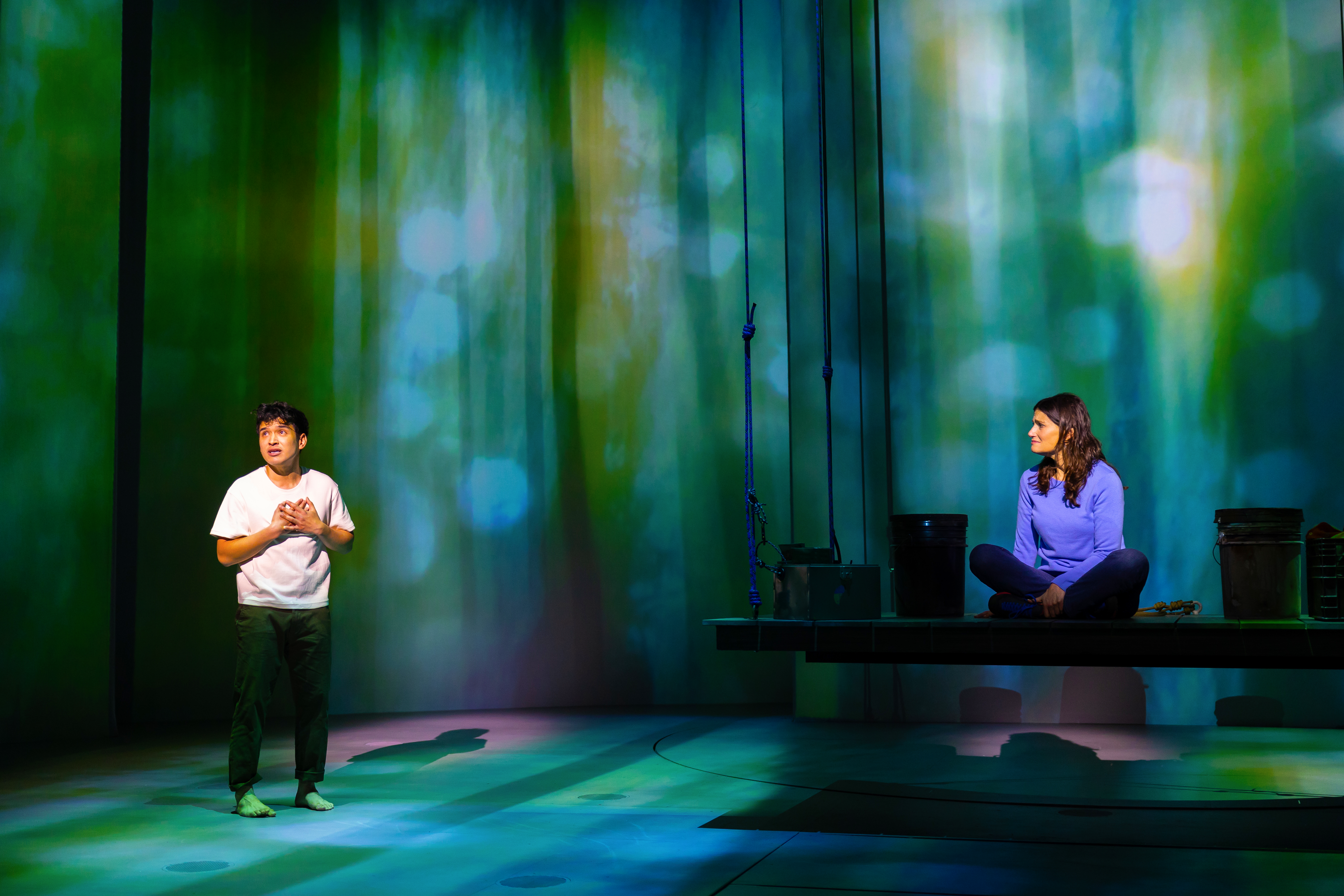 Zachary Noah Piser and Idina Menzel in REDWOOD at La Jolla Playhouse — photo credit Rich Soublet