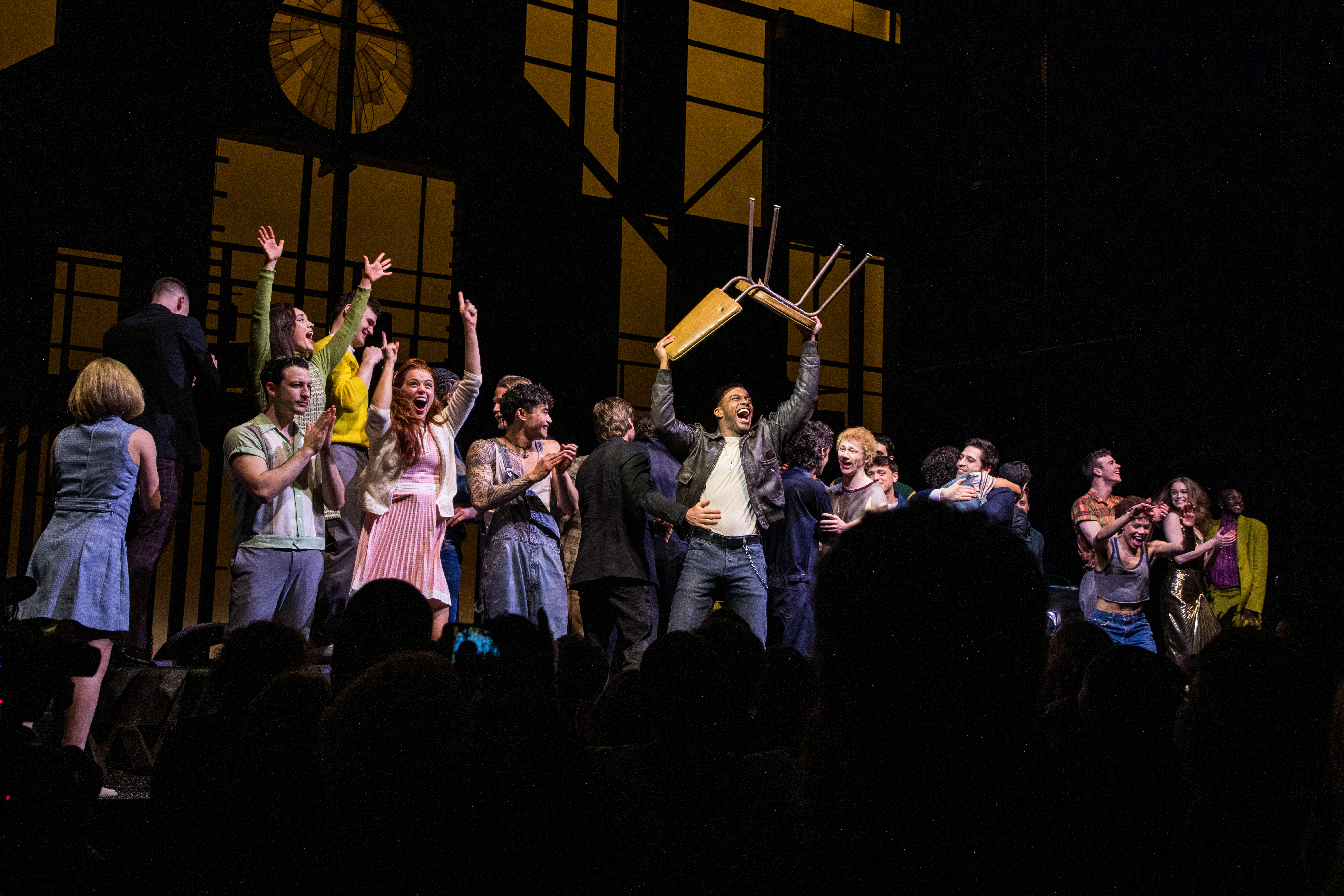 2024 04 11 TheaterMania The Outsiders opening night curtain call 40