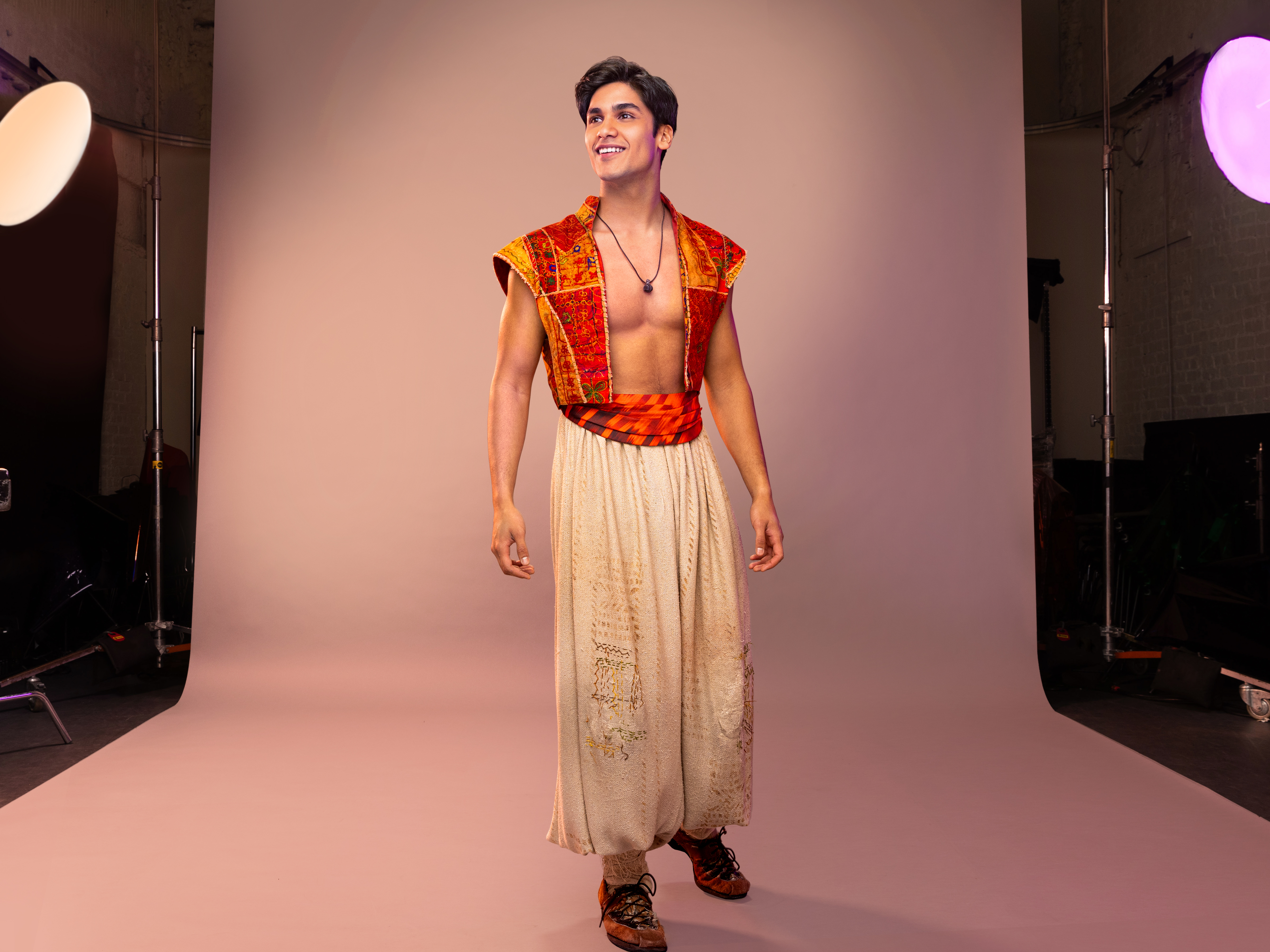 Adi Roy as Aladdin in Disney's Aladdin on Broadway photo by Matthew Murphy