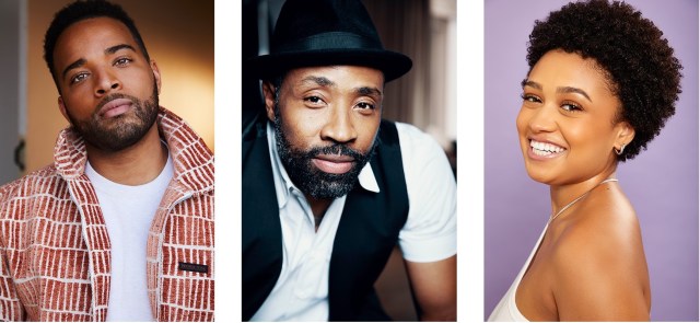 Left to right: John Clarence Stewart, Cress Williams, and Jasmine Amy Rogers