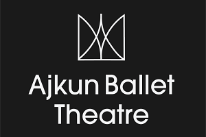 Event Logo: Ajkun Ballet Theatre Logo and Text TheaterMania