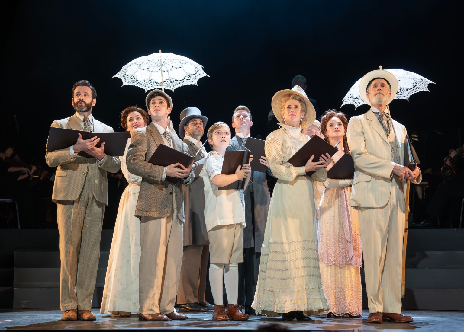 Encores!
New York City Center Ragtine
Book by Terrence McNally Music by Stephen Flaherty
Lyrics by Lynn Ahrens
Orchestrations by William David Brohn
Based on the novel Ragtime by E.L. Doctorow
Scenic Designer David Rockwell
Costume Designer Linda Cho
Lighting Designer Adam Honoré
Sound Designer Kai Harada
Production Stage Manager Cody Renard Richard
Casting by Craig Burns, CSA; The Telsey Office
Choreographer Ellenore Scott
Music Director James Moore
Director Lear deBessonet Featuring John Clay III, Rodd Cyrus, Colin Donnell, Joshua Henry, Matthew Lamb, Tabitha Lawing, Nichelle Lewis, Caissie Levy, Ben Levi Ross, Stephanie Styles, Shaina Taub, Brandon Uranowitz