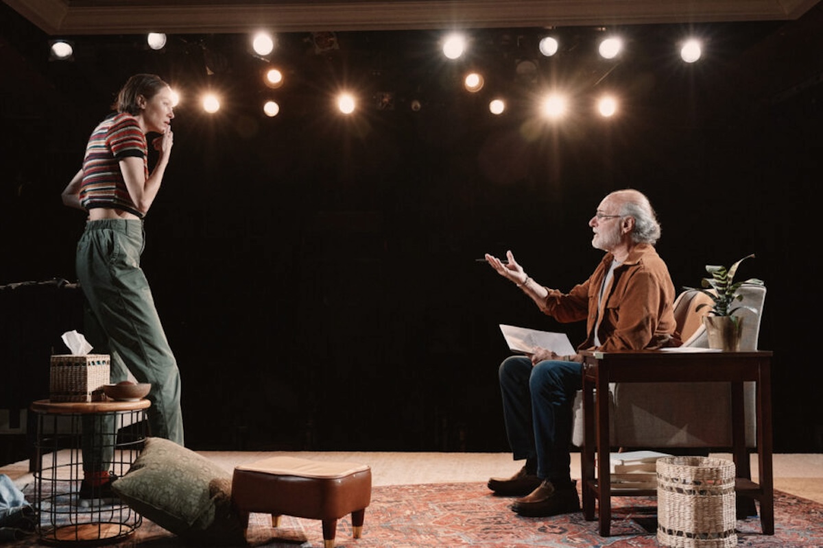 9945 Sydney Lemmon and Peter Friedman in JOB at SoHo Playhouse Ac Emilio Madrid