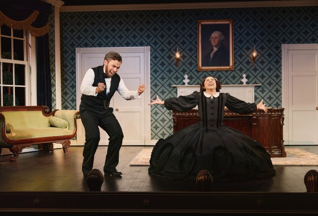Conrad Ricamora and Cole Escola in <i>Oh, Mary!</i> (© Emilio Madrid)