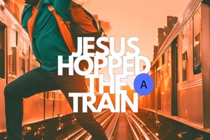Event Logo: Jesus hopped the A train flyer 2160 x 1080 px 1280 x 580 px 300 x 200 px