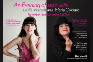 An EVENING of JAZZ with LESLIE VINCENT and MARIA CORSARO
