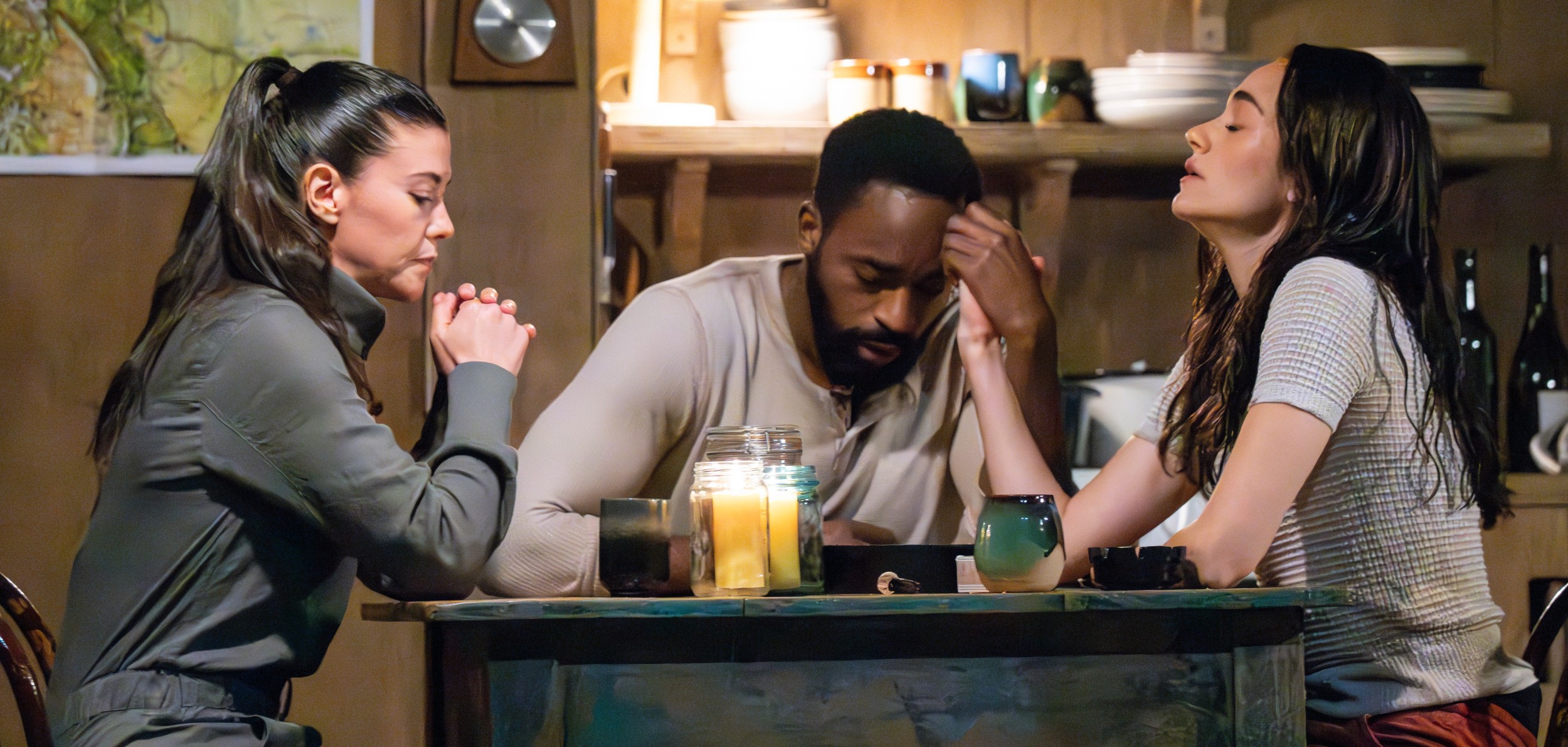 Zoë Winters, Motell Foster, and Emmy Rossum in WALDEN
