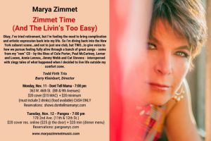 Marya Zimmet: Zimmet Time (And The Livin’s Too Easy)