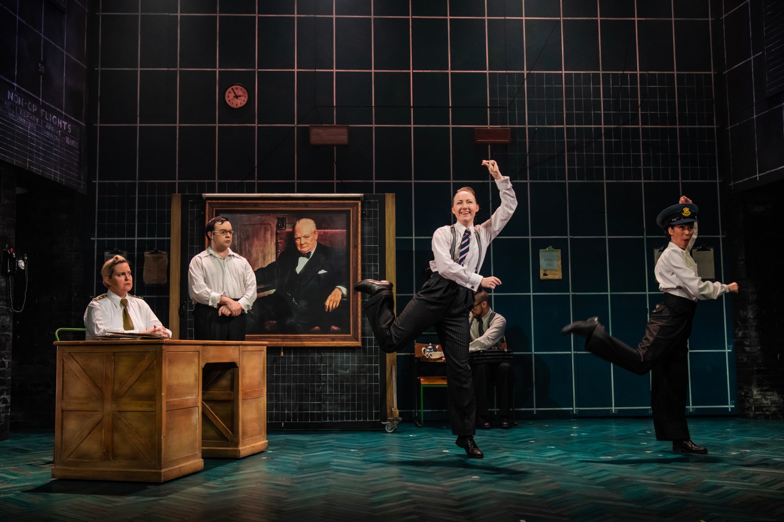 Operation Mincemeat left to right is Zoe Roberts, Jak Malone, Natasha Hodgson and Claire Marie Hall. Credit Matt Crockett