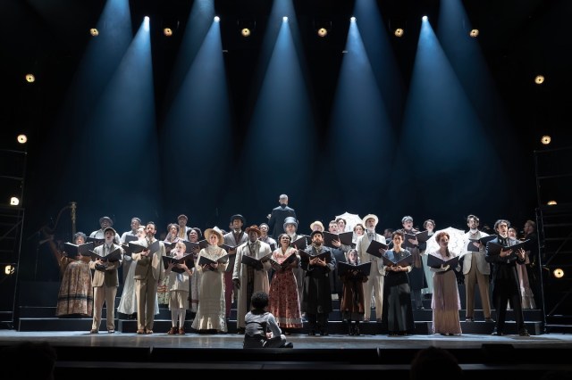 Encores! New York City Center Ragtine Book by Terrence McNally Music by Stephen Flaherty Lyrics by Lynn Ahrens Orchestrations by William David Brohn Based on the novel Ragtime by E.L. Doctorow Scenic Designer David Rockwell Costume Designer Linda Cho Lighting Designer Adam Honoré Sound Designer Kai Harada Production Stage Manager Cody Renard Richard Casting by Craig Burns, CSA; The Telsey Office Choreographer Ellenore Scott Music Director James Moore Director Lear deBessonet Featuring John Clay III, Rodd Cyrus, Colin Donnell, Joshua Henry, Matthew Lamb, Tabitha Lawing, Nichelle Lewis, Caissie Levy, Ben Levi Ross, Stephanie Styles, Shaina Taub, Brandon Uranowitz