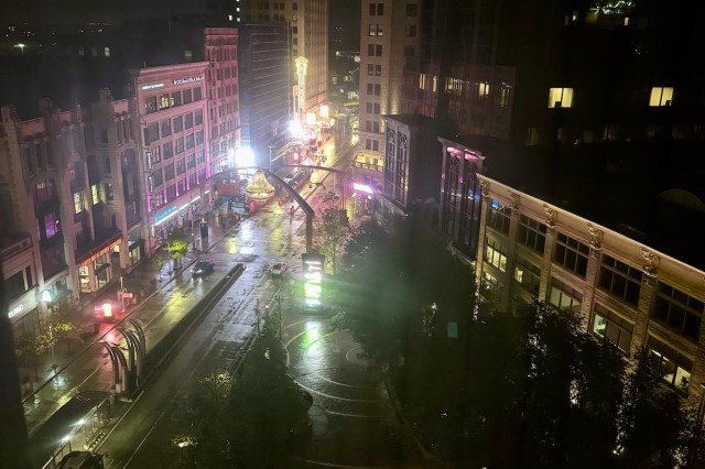 at night from above