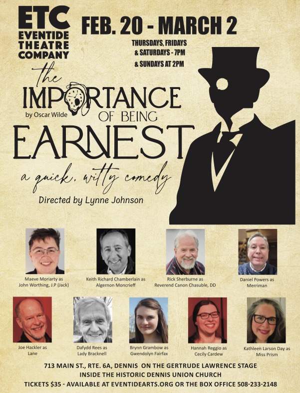 Event Logo: earnest poster cast