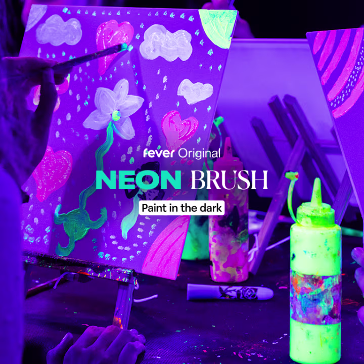 Neon Brush: A Glow-in-the-Dark Painting Experience