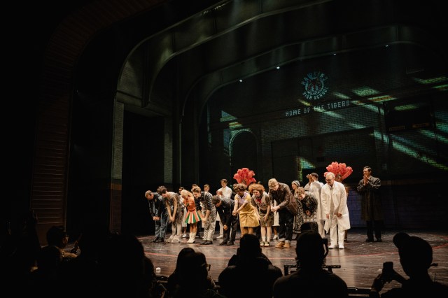 The cast of <i>Stranger Things: The First Shadow</i> takes its first bow. (© Andy Henderson)