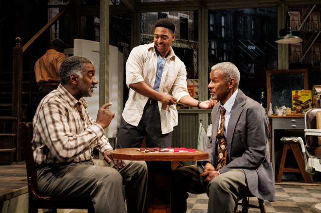 10 Norm Lewis, Bryce Wood, and James Foster Jr. in CEREMONIES IN DARK OLD MEN. Photo by Maria Baranova