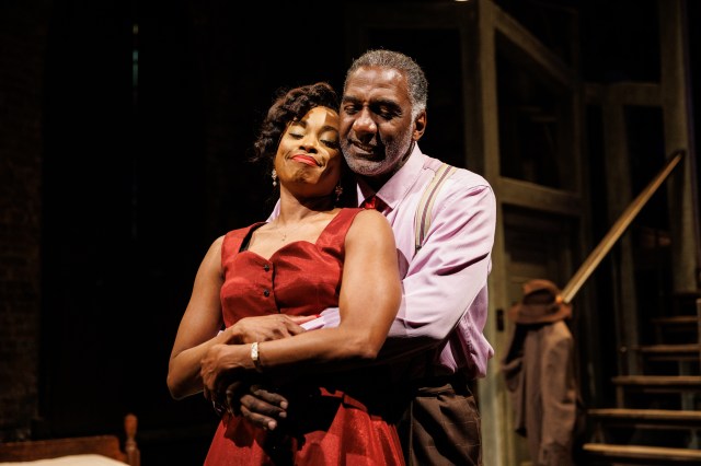18 Felicia Boswell and Norm Lewis in CEREMONIES IN DARK OLD MEN. Photo by Maria Baranova