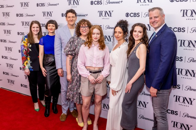 Fina Strazza (second from right) and the other Tony nominees of John Proctor Is The Villain (© Tricia Baron)