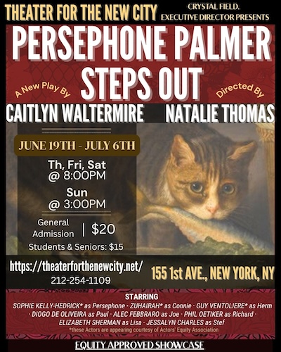 Event Logo: 72 Show Artwork Persephone Palmer Steps Out