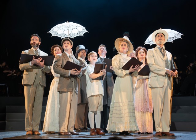 Encores! New York City Center Ragtine Book by Terrence McNally Music by Stephen Flaherty Lyrics by Lynn Ahrens Orchestrations by William David Brohn Based on the novel Ragtime by E.L. Doctorow Scenic Designer David Rockwell Costume Designer Linda Cho Lighting Designer Adam Honoré Sound Designer Kai Harada Production Stage Manager Cody Renard Richard Casting by Craig Burns, CSA; The Telsey Office Choreographer Ellenore Scott Music Director James Moore Director Lear deBessonet Featuring John Clay III, Rodd Cyrus, Colin Donnell, Joshua Henry, Matthew Lamb, Tabitha Lawing, Nichelle Lewis, Caissie Levy, Ben Levi Ross, Stephanie Styles, Shaina Taub, Brandon Uranowitz