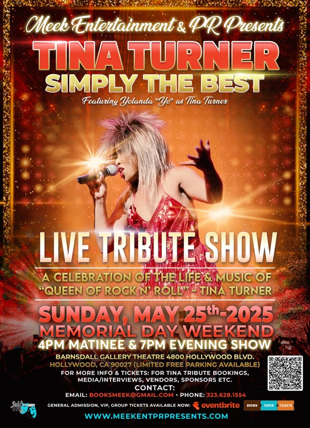 Event Logo: Tina Turner Tribute Front Promo Flyer wQRCode
