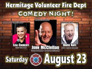 8.23.25 Hermitage VFD Comedy Night – HERMITAGE, PA
