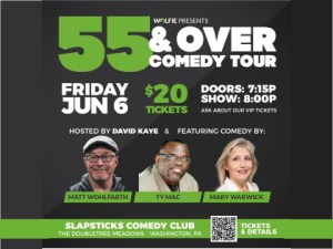 Slapsticks Comedy Club at The Doubletree Meadows – WASHINGTON, PA
