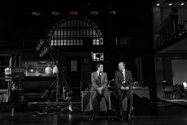 George Clooney and Clark Gregg (© Emilio Madrid)