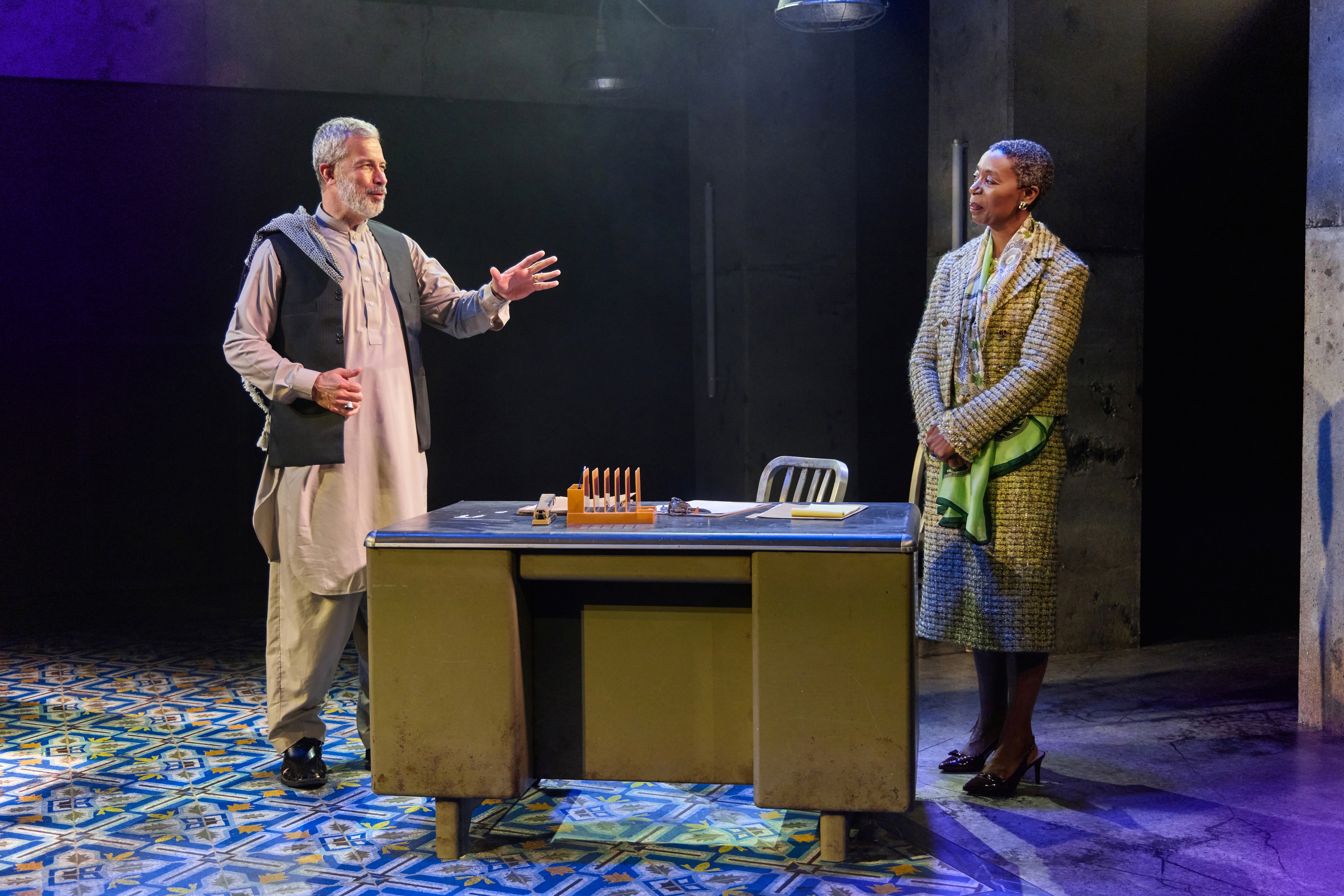 Dariush Kashani and Noma Dumezweni in Duke & Roya. Photo by Jeremy Daniel