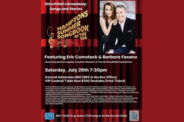 Hirschfeld’s Broadway: Songs and Stories – Hamptons Summer Songbook By the Sea