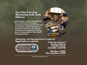 Two Day Decoy Carving Workshop with Jode Hillman