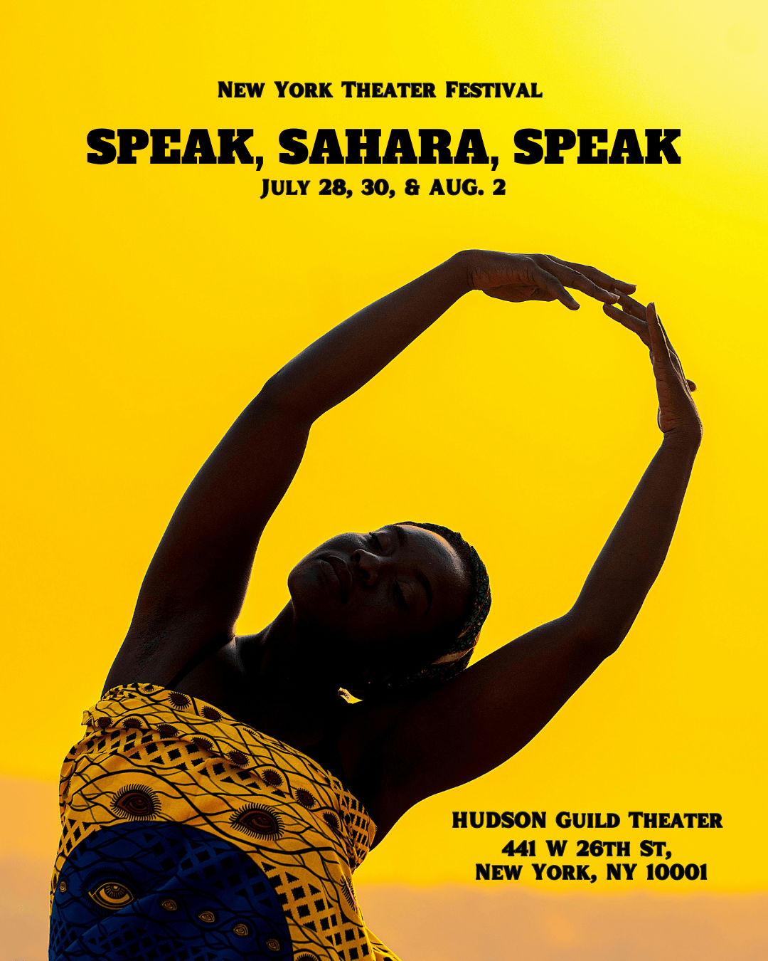 SPEAK, SAHARA, SPEAK Opens at the Hudson Guild Theater - TheaterMania.com