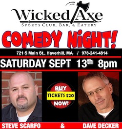 WICKED AXE – COMEDY NIGHT – SAT JUNE 28