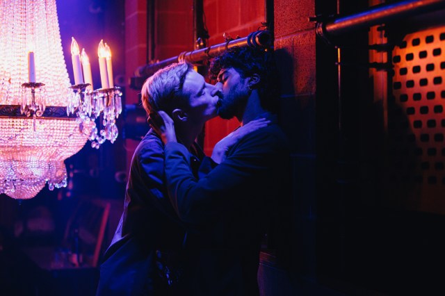 L-R: John McCrea as Prince George; Mihir Kumar as Dev Chatterjee (© Marc J. Franklin)