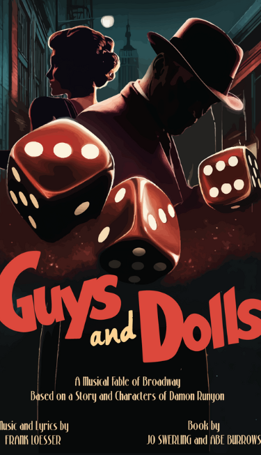 Event Logo: Guys Dolls 2025 2026 Season marquee size