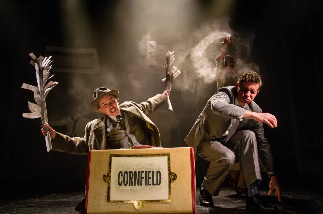 Katy Owen and Ewan Wardrop in North by Northwest. Credit Steve Tanner