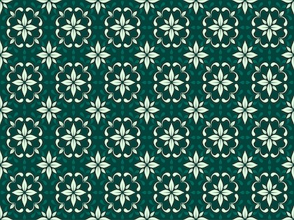 2989 Emerald Classic Abstract Batik Seamless Pattern