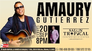 AMAURY GUTIERREZ EN CONCIERTO – Salon Tropical