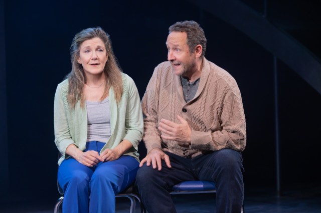 0406 Vicki Clark and Sam Robards in Manhattan Theatre Club’s production of Punch, written by James Graham, directed by Adam Penford. ©Matthew Murphy 0406 Vicki Clark and Sam Robards in Manhattan Theatre Club’s production of Punch, written by James Graham, directed by Adam Penford. ©Matthew Murphy