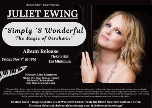 Juliet Ewing: Simply ‘S Wonderful-The Magic of Gershwin – Album Release
