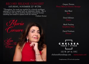 Maria Corsaro: Love Makes the Changes – Album Release
