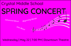 2024 – Crystal Middle School Spring Concert
