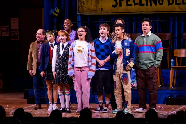 <i>The 25th Annual Putnam County Spelling Bee</i> opening night curtain call (© Tricia Baron)