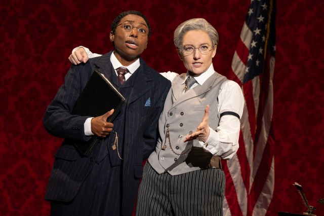 7 SUFFS Tour Brandi Porter as Dudley Malone Jenny Ashman as President Woodrow Wilson