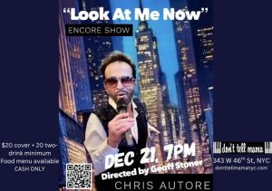 Chris Autore: Look At Me Now