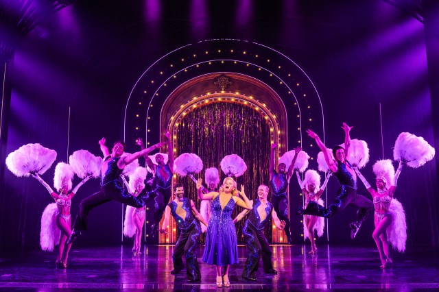 Megan Hilty (center) and cast in </i>Death Becomes Her</i> (© Matthew Murphy and Evan Zimmerman) Megan Hilty (center) and cast in </i>Death Becomes Her</i> (© Matthew Murphy and Evan Zimmerman)