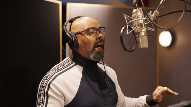 James Monroe Iglehart recording <i>It's Kind of a Funny Story</i> James Monroe Iglehart recording <i>It's Kind of a Funny Story</i>